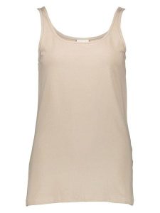 ONLY Carmakoma Top w kolorze beżowym rozmiar: S-42/44. Brązowe topy Only Carmakoma, s, bez wzorów, bez kołnierzyka, bez ramiączek. Za 53,17 zł.