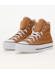 Converse Sneakersy "Chuck Taylor Lift" w kolorze pomarańczowym rozmiar: 38. Pomarańczowe trampki Converse, bez wzorów, za kostkę, bez zapięcia. Za 338,45 zł.