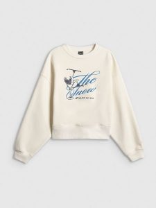 4F Bluza dresowa loose bez kaptura damska - beżowa XS. Brązowe bluzy 4f, xs, bez wzorów, z dresówki, bez kaptura. Za 149,99 zł.