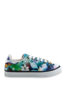 Goby Sneakersy w kolorze zielono-niebieskim ze wzorem rozmiar: 40. Niebieskie trampki Goby, bez wzorów, z futra, bez zapięcia. Za 139,20 zł.