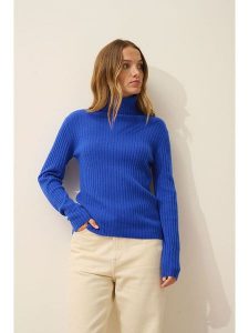 Just Cashmere Kaszmirowy golf "Miraya" w kolorze niebieskim rozmiar: XXL. Niebieskie golfy Just Cashmere, bez wzorów, z kaszmiru. Za 254,74 zł.