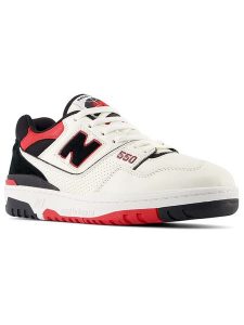 New Balance Skórzane sneakersy "550" w kolorze biało-czerwonym rozmiar: 42,5. Białe trampki New Balance, bez wzorów, bez zapięcia. Za 338,21 zł.
