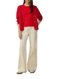 S.Oliver Koszulka w kolorze czerwonym rozmiar: 44. Czerwone bluzki s.Oliver, s, bez wzorów, z bawełny, bez kołnierzyka, bez ramiączek. Za 43,99 zł.