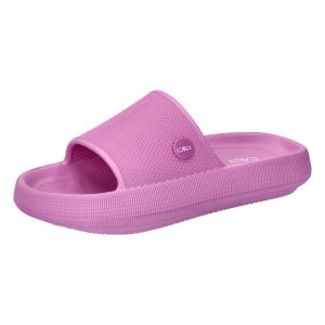 Klapki damskie CMP RUBY. Czarne klapki CMP, bez wzorów, z materiału, bez obcasa. Za 76,99 zł.