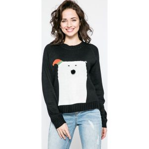 Noisy May - Sweter Snow Bear. Swetry oversize marki Noisy may. W wyprzedaży za 49,90 zł.