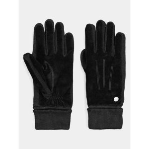Rękawiczki Damskie Barts Stephaney. Czarne rękawiczki Barts, bez wzorów, z dzianiny. Za 259,50 zł.