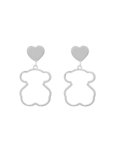 TOUS Kolczyki New Silueta 1000119400 Srebrny. Szare kolczyki Tous, srebrne. Za 359,99 zł.