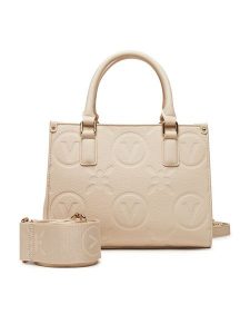 Valentino Torebka Samba Re VBS8ZG04 Écru. Białe kuferki Valentino, bez wzorów, ze skóry, bez dodatków. Za 539,99 zł.