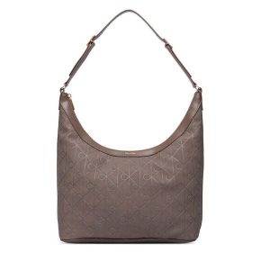 Torebka Calvin Klein. Brązowe torebki klasyczne Calvin Klein, bez wzorów, bez dodatków. Za 649,99 zł.