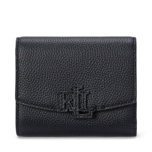 Portfel LAUREN RALPH LAUREN. Czarne portfele Lauren Ralph Lauren, bez wzorów. Za 399,99 zł.