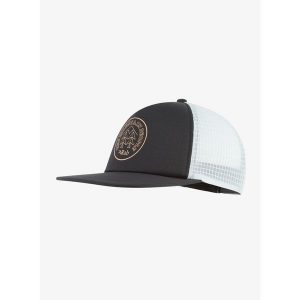 Czapka z daszkiem Rab Cirque Print Cap - beluga/pewter. Czarne czapki RAB, bez wzorów. Za 119,99 zł.