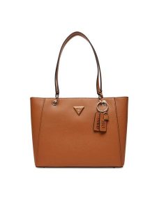 Guess Torebka Noelle II HWZG96 72250 Brązowy. Brązowe torebki klasyczne Guess, z aplikacjami, ze skóry, bez dodatków. Za 469,99 zł.