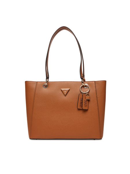 Guess Torebka Noelle II HWZG96 72250 Brązowy. Brązowe torebki klasyczne Guess, z aplikacjami, ze skóry, bez dodatków. Za 369,99 zł.