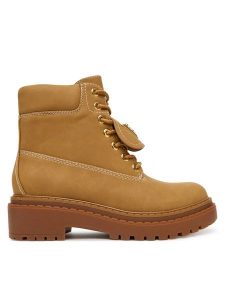 Guess Trapery FLTLVY ELE10 Beżowy. Brązowe buty zimowe Guess, ze skóry, bez obcasa, bez zapięcia. Za 579,99 zł.