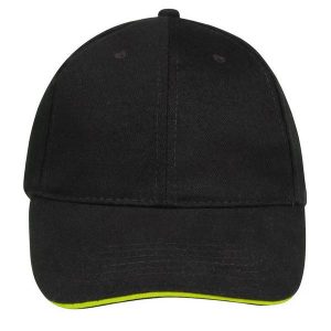 Czapka Z Daszkiem Buffalo 6 Panel. Czarne czapki SOL'S, bez wzorów. Za 29,99 zł.