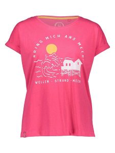 Sublevel Koszulka w kolorze różowym rozmiar: M. Różowe bluzki Sublevel, m, bez wzorów, z bawełny, bez kołnierzyka, bez ramiączek. Za 37,12 zł.