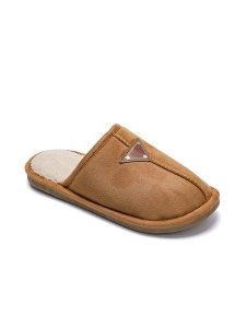 Confly Kapcie w kolorze jasnobrązowym rozmiar: 39. Brązowe kapcie Confly, z aplikacjami. Za 52,42 zł.