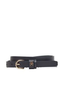 Tommy Hilfiger Pasek Damski Essential Effortless 1.5 AW0AW17759 Granatowy. Niebieskie paski TOMMY HILFIGER, bez wzorów, ze skóry. Za 149,99 zł.