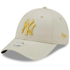 9forty czapka damska New York Yankees. Szare czapki New Era, bez wzorów. Za 109,99 zł.