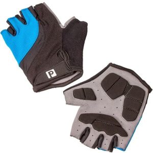 Rękawiczki rowerowe bez palców Profex S/M wzmacniane niebieskie. Niebieskie rękawiczki PROFEX, bez wzorów. Za 21,99 zł.