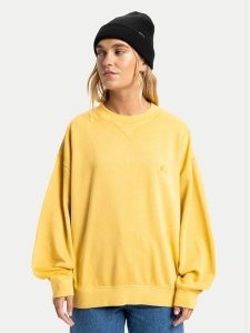 Quiksilver Bluza EQWFT03190 Beżowy Regular Fit. Brązowe bluzy Quiksilver, s, bez wzorów, z bawełny, bez kaptura. Za 279,99 zł.