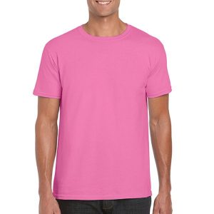 Koszulka Softstyle Dla Dorosłych Unisex. Fioletowe bluzki GILDAN, s, bez wzorów, sportowe, bez kołnierzyka, bez ramiączek. Za 29,99 zł.
