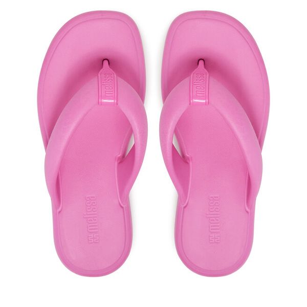 Japonki Melissa. Czerwone klapki Melissa, bez wzorów, bez obcasa. Za 259,99 zł.