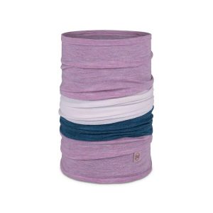 Chusta wielofunkcyjna Buff Merino Move - solid camelia. Czerwone apaszki i chusty Buff, bez wzorów, z elastanu. Za 113,50 zł.