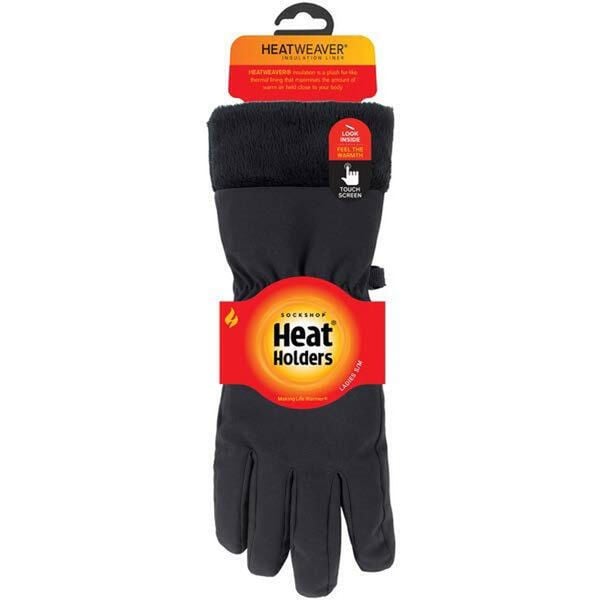 Damskie rękawiczki Kenal Softshell z ciepłą podszewką M-L. Czarne rękawiczki HEAT HOLDERS, bez wzorów, z softshellu. Za 274,99 zł.