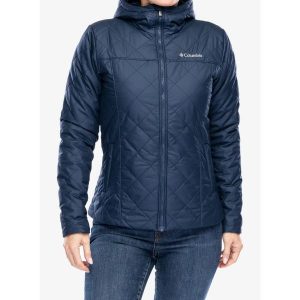 Kurtka ocieplana damska Columbia Copper Crest II Hooded Jacket. Białe kurtki Columbia, bez wzorów, bez kaptura. Za 377,99 zł.