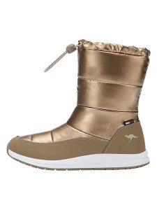 Kangaroos Kozaki zimowe "K-WW Luna RTX" w kolorze złotym rozmiar: 41. Żółte kozaki KangaROOS, na zimę, bez wzorów, bez obcasa, bez zapięcia. Za 167,28 zł.