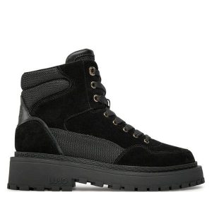 Trapery Liu Jo. Czarne buty zimowe Liu Jo, bez obcasa, bez zapięcia. Za 669,99 zł.