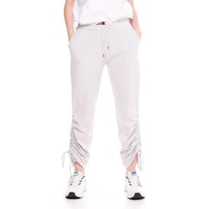 Spodnie dresowe z sznurek regulacyjny na co dzień. Szare spodnie dresowe LEONE 1947 APPAREL, bez wzorów, z bawełny. W wyprzedaży za 124,24 zł.