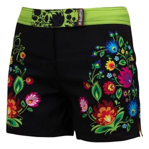 Spodenki Sportowe Damskie na trening i siłownię EXTREME HOBBY FOLK. Czarne spodenki sportowe EXTREME HOBBY, bez wzorów, z elastanu, sportowe. Za 229,00 zł.