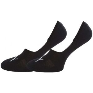 Skarpety unisex Puma Footie 2P 906245 01/1410110012. Czarne skarpetki Puma, bez wzorów, z bawełny. Za 42,99 zł.