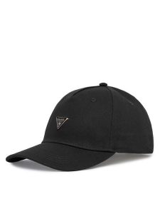 Guess Czapka z daszkiem AW5608 COT01 Czarny. Czarne czapki Guess, z aplikacjami, z bawełny. Za 144,99 zł.
