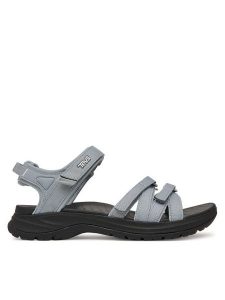 Teva Sandały Tirra Sport 1173720 Szary. Szare sandały Teva, bez wzorów, z materiału, bez obcasa, bez zapięcia. Za 409,99 zł.