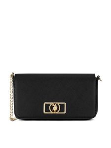 U.S. Polo Assn. Torebka BEUXT6456WVP Czarny. Czarne listonoszki U.S. Polo Assn., bez wzorów, z tworzywa sztucznego, bez dodatków. Za 219,99 zł.