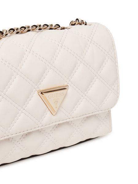 Guess Torebka Giully II Mini HWQG96 73740 Biały. Białe torebki klasyczne Guess, z aplikacjami, ze skóry, bez dodatków. Za 329,99 zł.