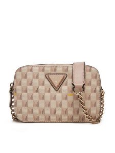 Guess Torebka HWJT93 44140 Różowy. Czerwone listonoszki Guess, z aplikacjami, ze skóry, bez dodatków. Za 339,99 zł.