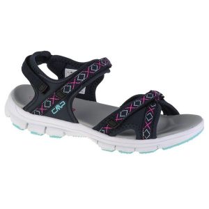 Sandały CMP Almaak Hiking Sandal 38Q9946-33UL niebieskie. Niebieskie sandały bez wzorów, z gumy, bez obcasa, bez zapięcia. W wyprzedaży za 276,64 zł.