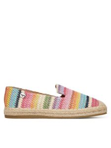 Roxy Espadryle WSS21590-01 Różowy. Czerwone espadryle Roxy, bez wzorów, z materiału, bez obcasa. Za 99,99 zł.
