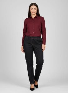 Eleganckie grafitowe spodnie Jeangaliny02 o kroju regular PLUS SIZE XXL OVERSIZE JESIEŃ. Szare spódnice Moda Size Plus Iwanek, na co dzień, na jesień, plus size, bez wzorów, z bawełny, eleganckie, plus size. Za 199,90 zł.