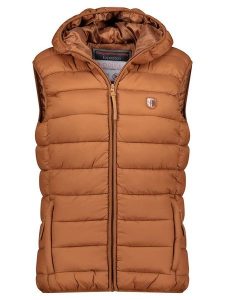 Geographical Norway Kamizelka pikowana "Vatikotal" w kolorze karmelowym rozmiar: S. Brązowe kamizelki Geographical Norway, s, bez wzorów, bez kołnierzyka, bez ramiączek, bez kaptura. Za 157,35 zł.