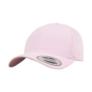Klasyczna Czapka Snapback Z Zakrzywionym Daszkiem. Czerwone czapki FLEXFIT, bez wzorów, klasyczne. Za 67,99 zł.