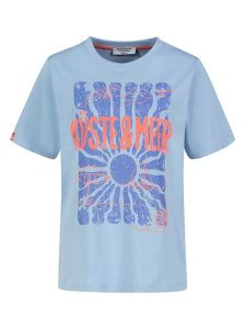 Eight2Nine Koszulka w kolorze błękitnym rozmiar: S. Niebieskie bluzki Eight2Nine, s, bez wzorów, z bawełny, bez kołnierzyka, bez ramiączek. Za 43,99 zł.