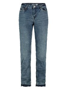 Sublevel Dżinsy - Regular fit - w kolorze niebieskim rozmiar: XS. Niebieskie jeansy Sublevel, z aplikacjami, ze skóry. Za 105,38 zł.