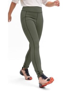 Maier Sports Legginsy sportowe "Fav" w kolorze khaki rozmiar: 42. Brązowe legginsy Maier Sports, bez wzorów, z materiału, outdoorowe. Za 197,63 zł.