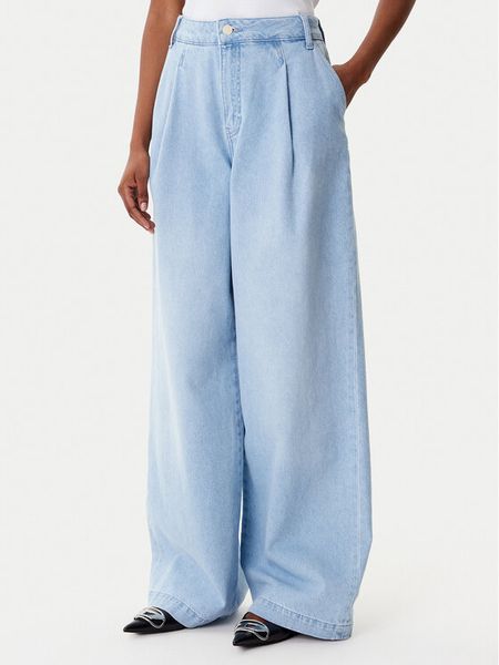 Armani Exchange Jeansy XW001105 AF14494 MB003 Niebieski Wide Leg. Niebieskie jeansy Armani Exchange, bez wzorów, z bawełny. Za 549,99 zł.