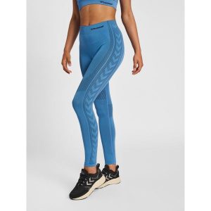 Damskie legginsy mid-rise Hummel Shaping. Szare legginsy Hummel, bez wzorów, z dzianiny. Za 162,50 zł.